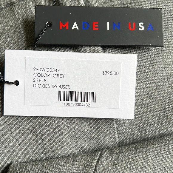 Grey MILLY wide leg, flat front trouser - Picture 5 of 7